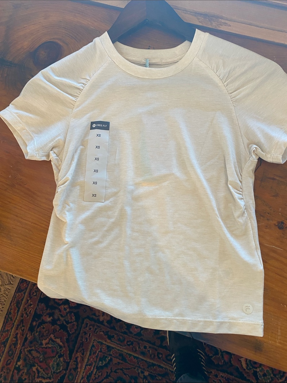 Free Fly Apparel Women's Short Sleeve Tee in Light Cream